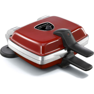 Gaufrier, gaufrette LAGRANGE super 2 antiadhésif rouge coeur