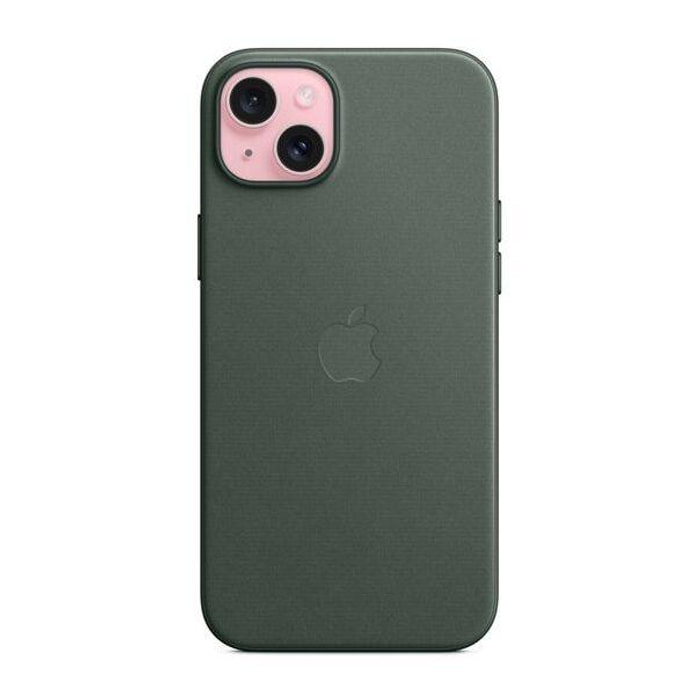 Coque APPLE Iphone 15 Plus MagSafe tissu Chene vert