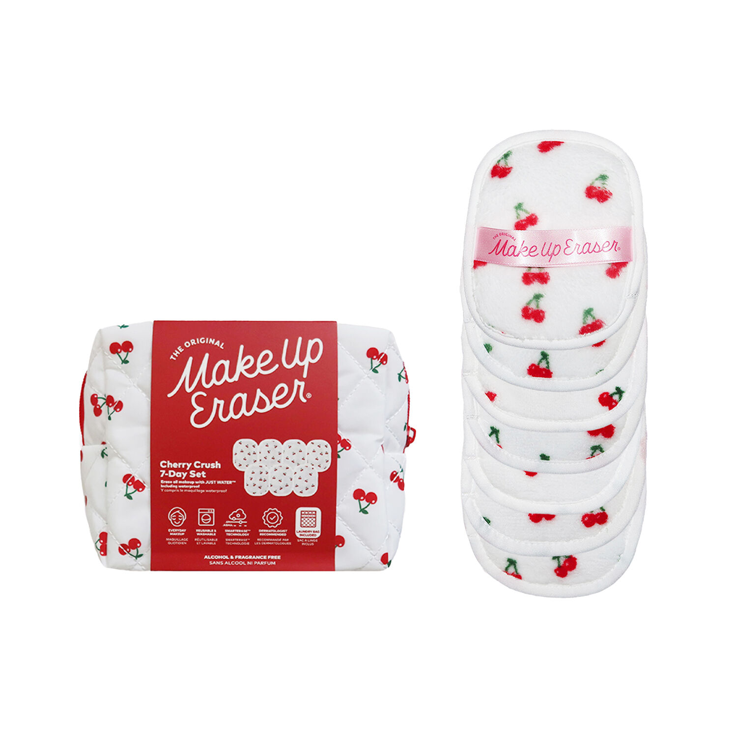 Cherry Crush - 7-Day Set - Serviette Démaquillante Réutilisable x7