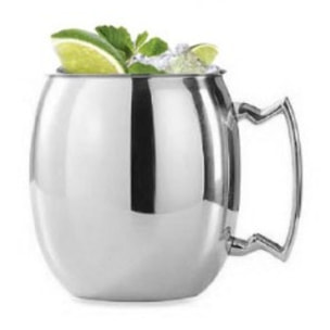 MUG INOX LISSE AVEC ANSE