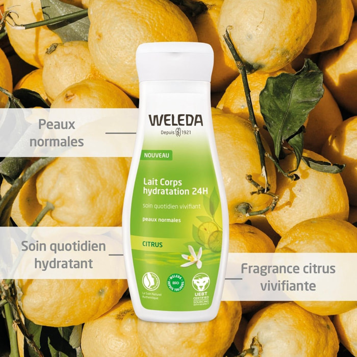 WELEDA - Lait Corps hydratation 24H Citrus - 200 ml