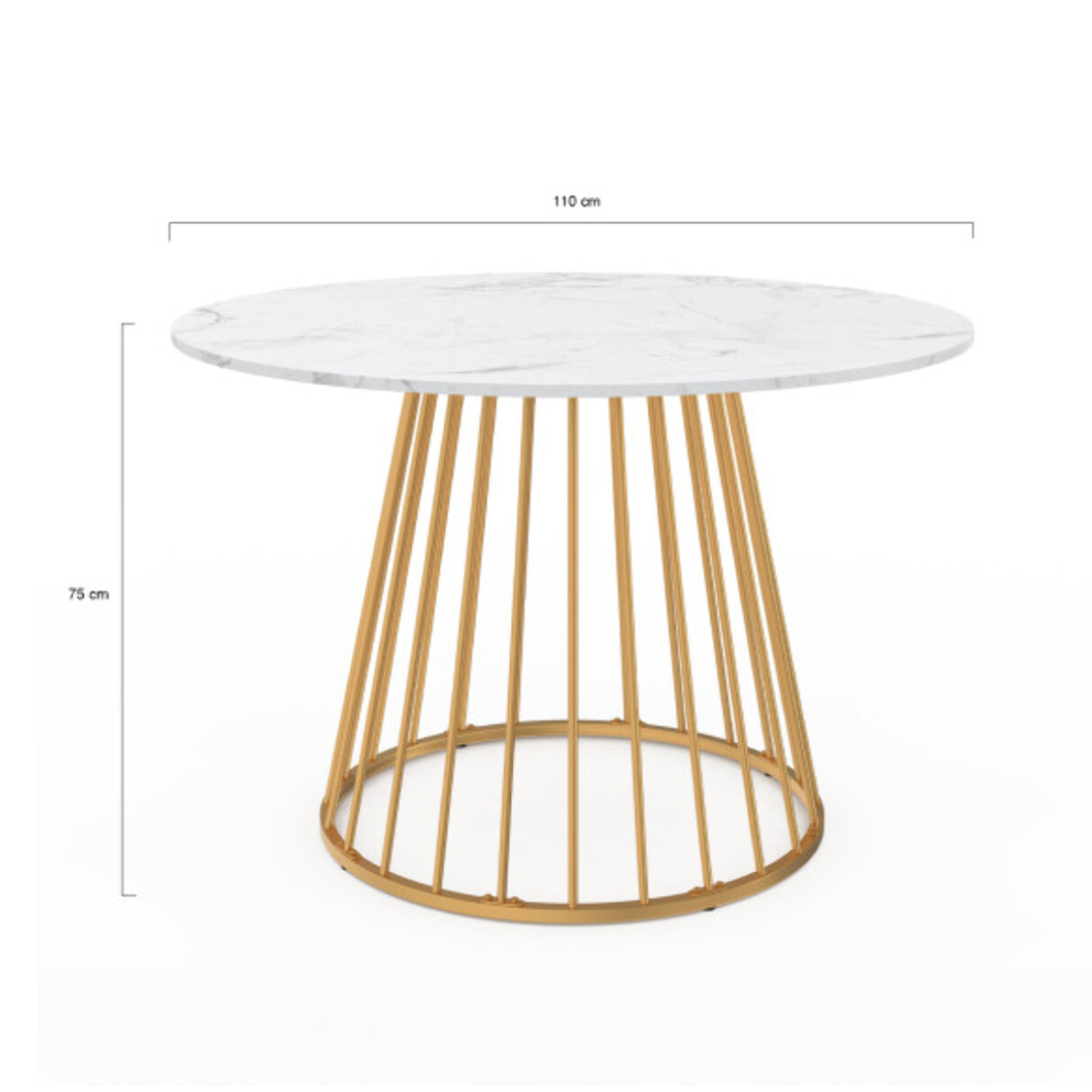 Table repas ronde Adelle 110 cm