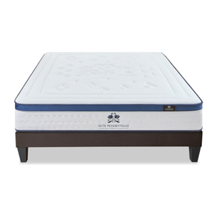 Ensemble matelas Suite Présidentielle & Sommier KIT15, 28 cm, Mémoire de Forme, Technologie Tri-Lattes, Soutien Ferme