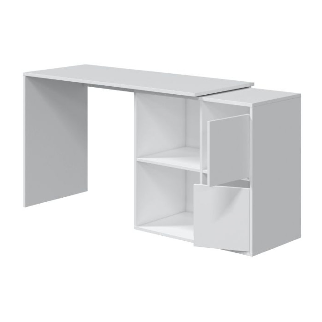 Mesa de escritorio multiposición Adapta Blanco Artik (Blanco Mate)