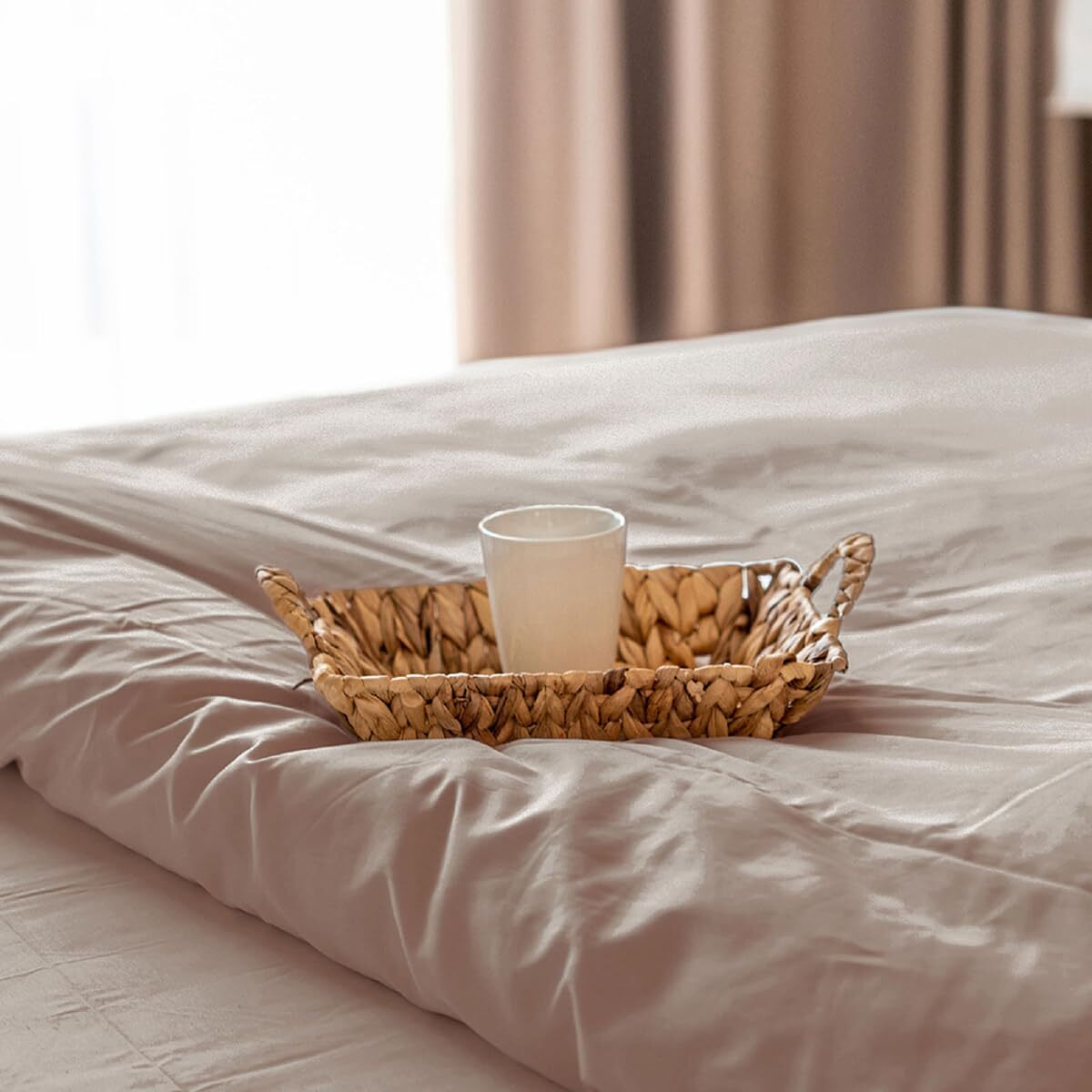 Intrecci Home Lenzuolo con Angoli, Lenzuolo Sotto in Raso di Puro Cotone Satin,Made in Italy, Morbidezza Suprema, Elegante e Confortevole, Tinta Unita