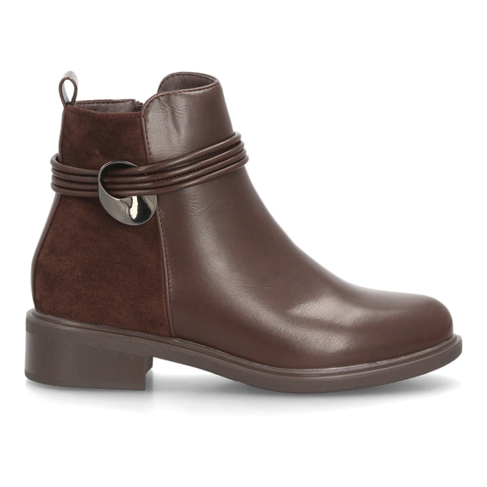 Botines mujer con tiras decorativas para mujer.