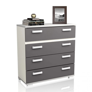 Cómoda Ataneq Blanco - Grafito