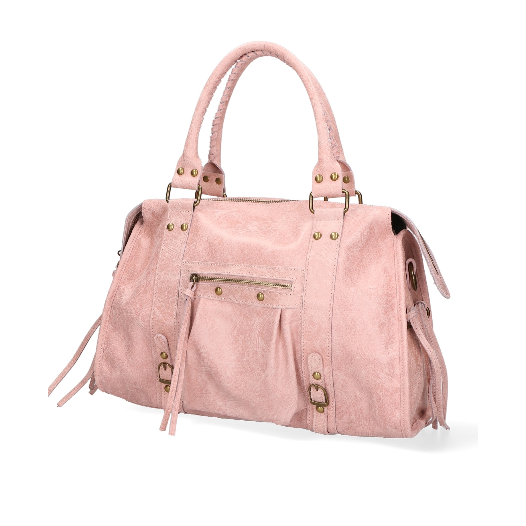 Borsa a spalla da donna - Modello Elara - Vera pelle - 41.0 x 28.0 x 13.0 cm