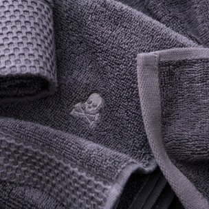 Toalla Gris 100% algodón 550gsm logo bordado scalpers home