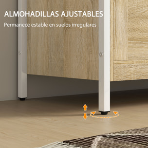 Baúl de Almacenaje para Dormitorio 95 L Banco de Almacenaje con Tapa Bisagra de Seguridad para Pasillo Salón 80x40x50 cm Roble