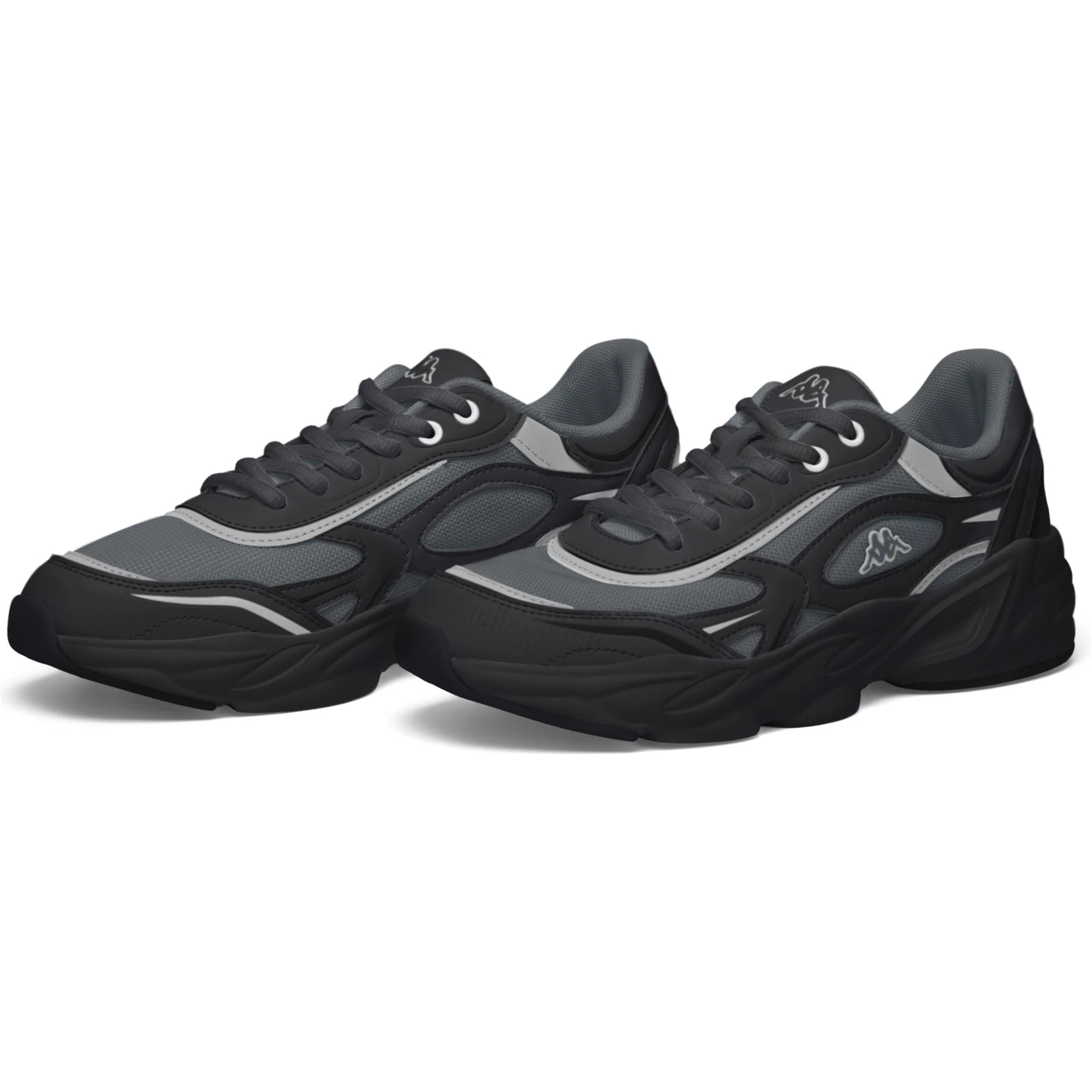 Kappa - Sneakers Uomo Donna Nero - Logo Kendrick