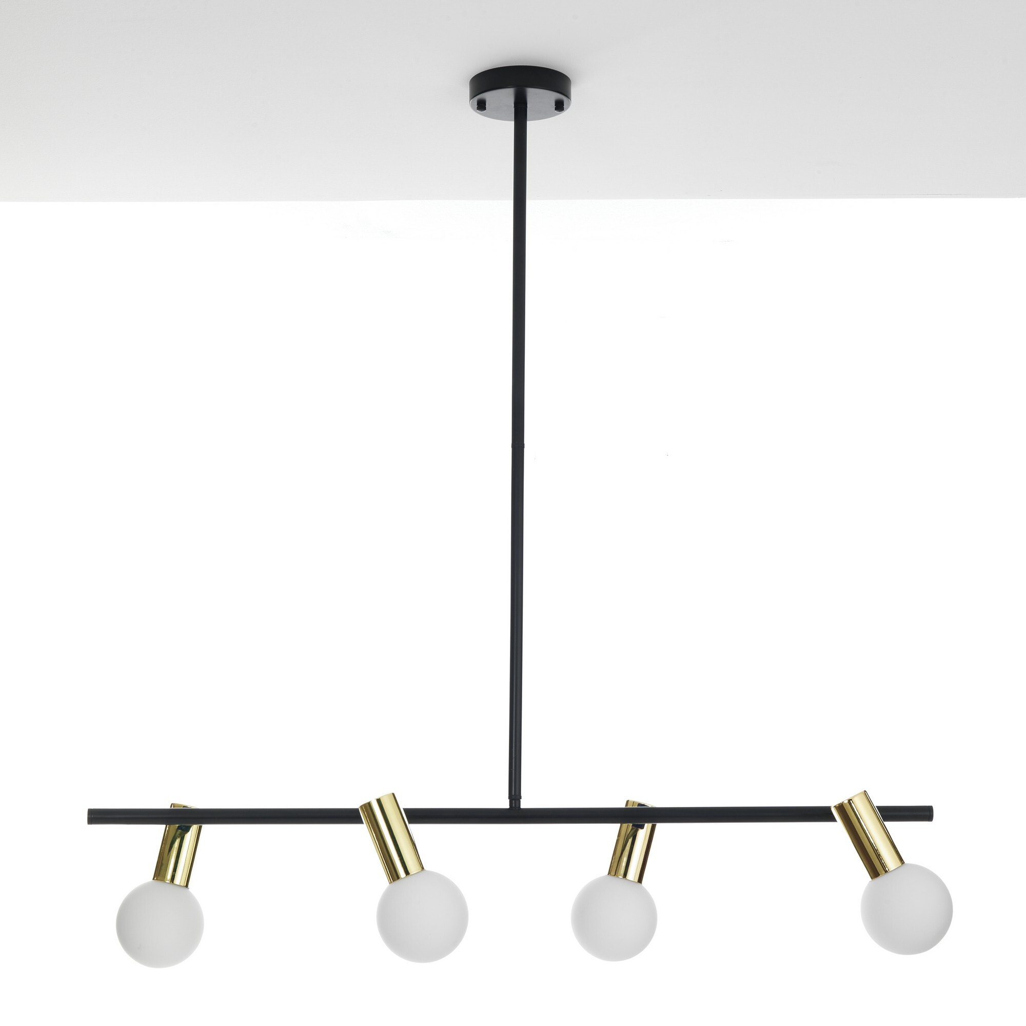Suspension Tomasucci PARTY, en acier et verre, blanc
