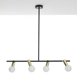 Suspension Tomasucci PARTY, en acier et verre, blanc