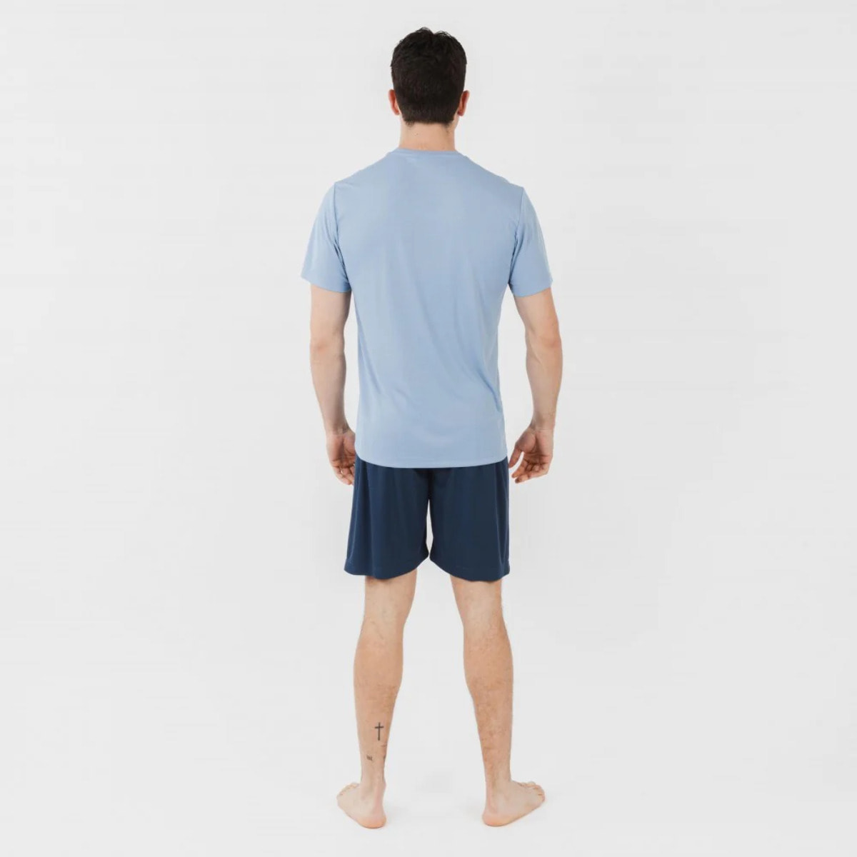 Conjunto deportivo corto tecnico hombre indigo marino