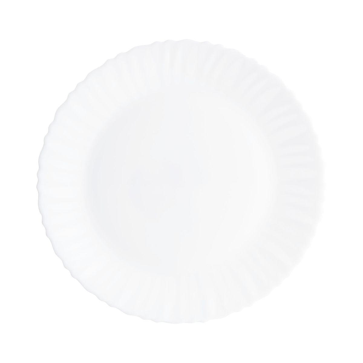 Plat blanc 30 cm Feston - Luminarc