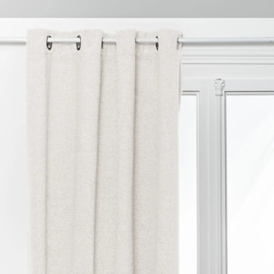 Rideau isolant occultant Soana blanc ivoire 140x260cm