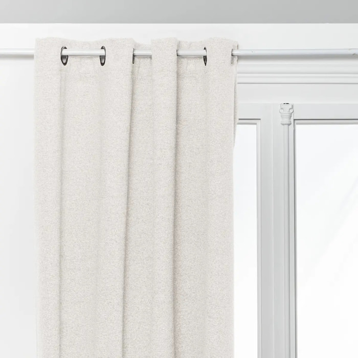 Rideau isolant occultant Soana blanc ivoire 140x260cm