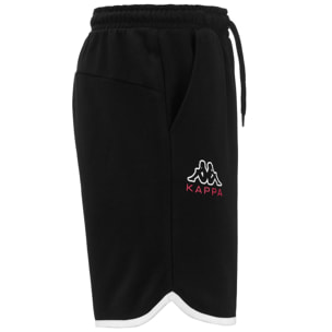 Kappa - Pantalones cortos Hombre Negro - LOGO ELE