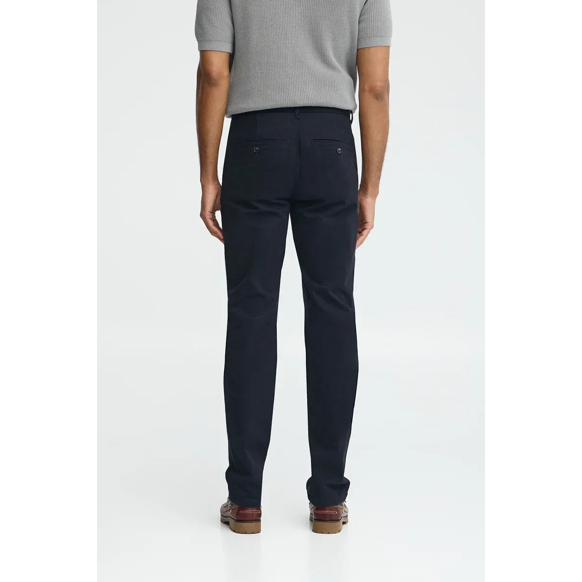 Pantaloni chino blu marino slim con logo Polo Club