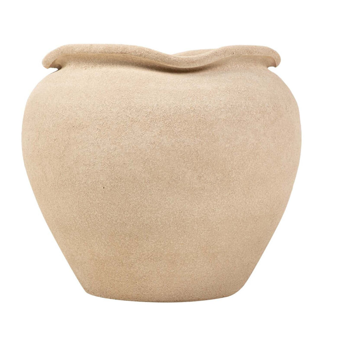 Macetero Ceramica Marron 39x39x38 Cm