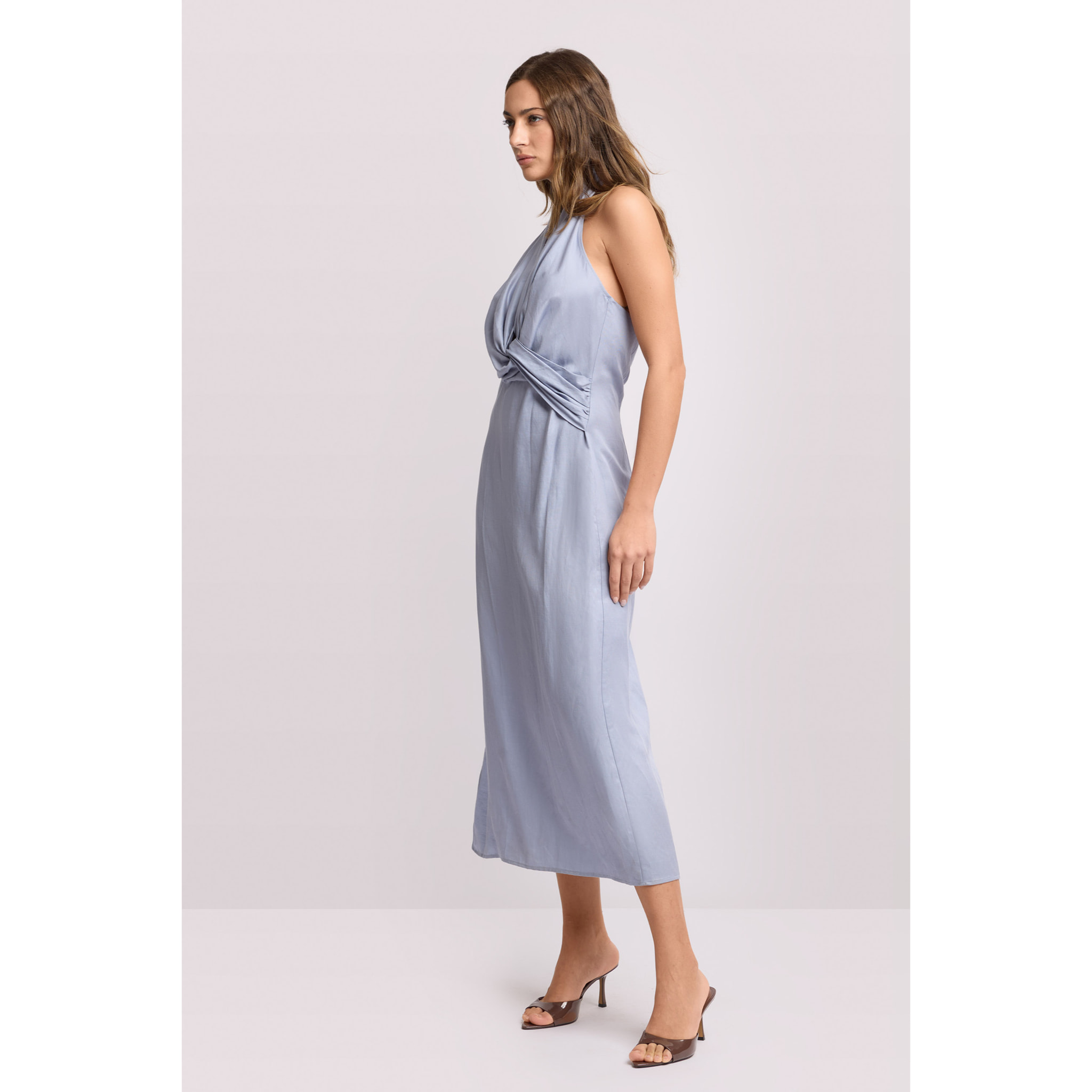 Kocca - Abito con scollo all'americana Donna, Tinta unita, Scollo a V