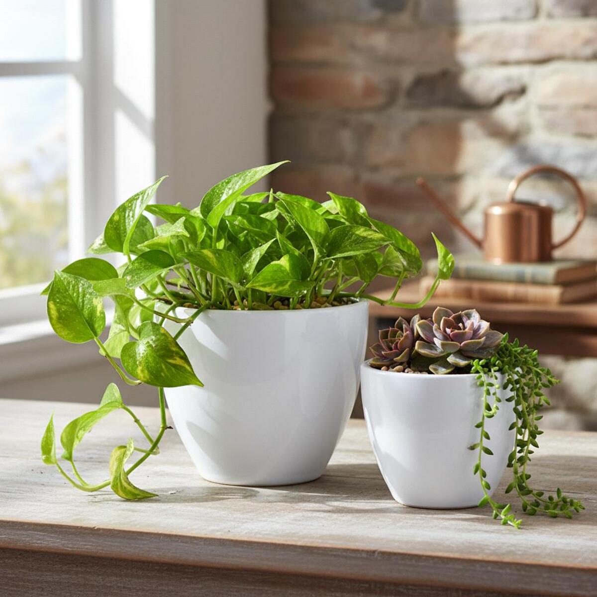 Set 2 cachepot - 15xH13x15cm - Pezzi 2 - Bianchi Dino SpA