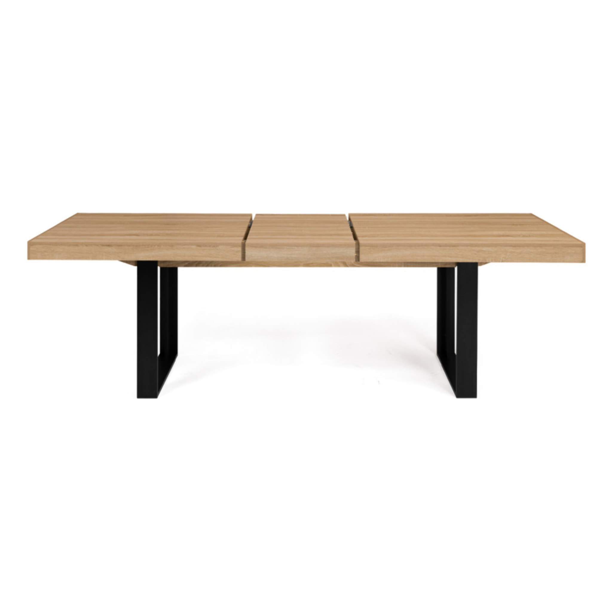 Table repas extensible Brixton - Bois - Noir
