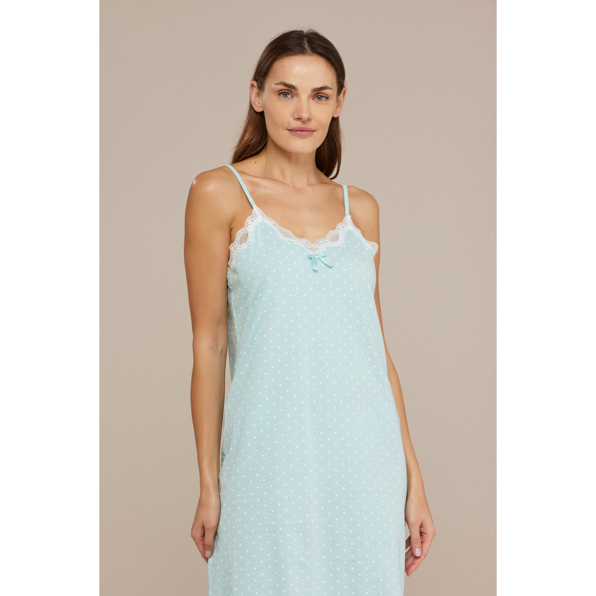 Camicia da notte donna cotone sissi dots Noidinotte