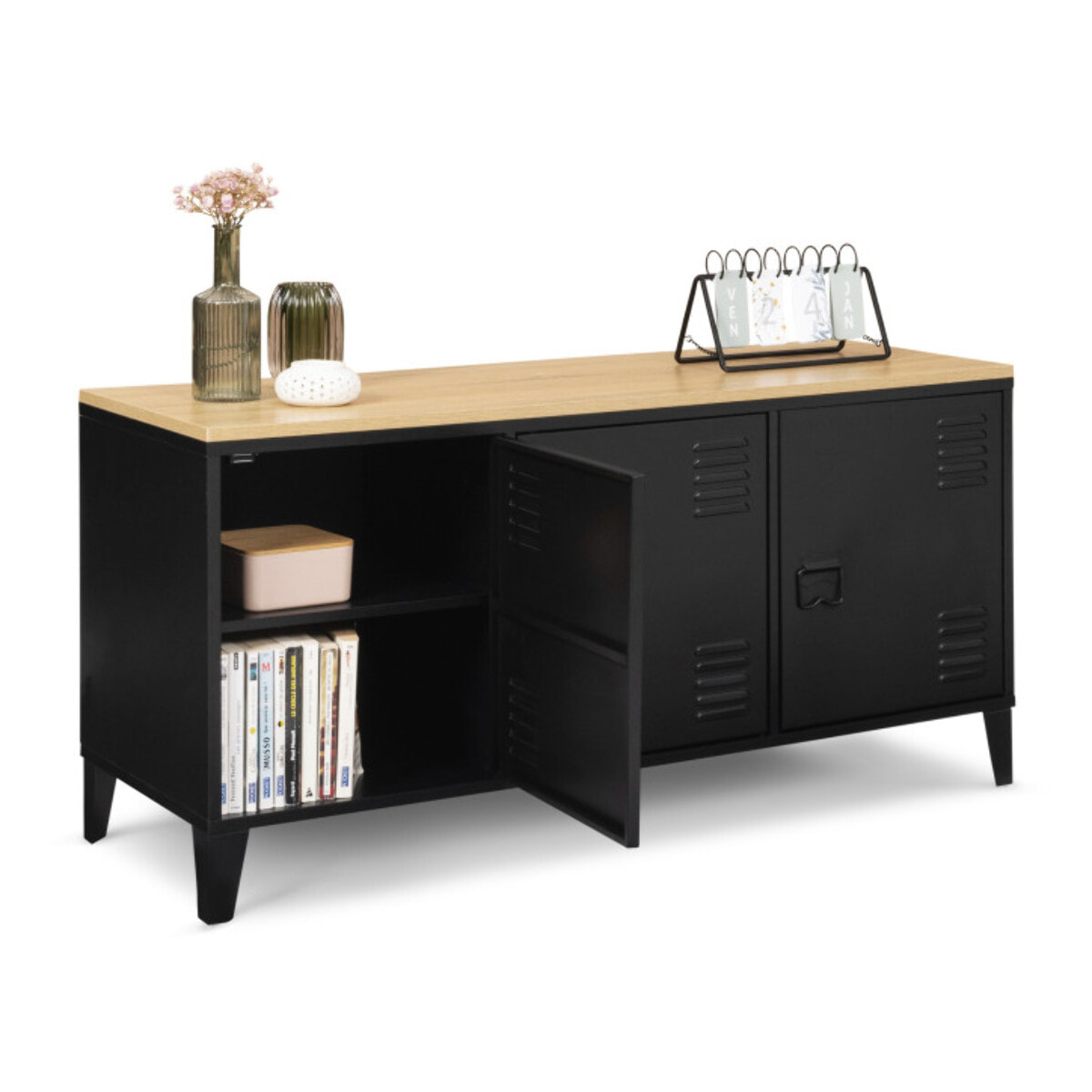 Meuble TV industriel Storen en métal