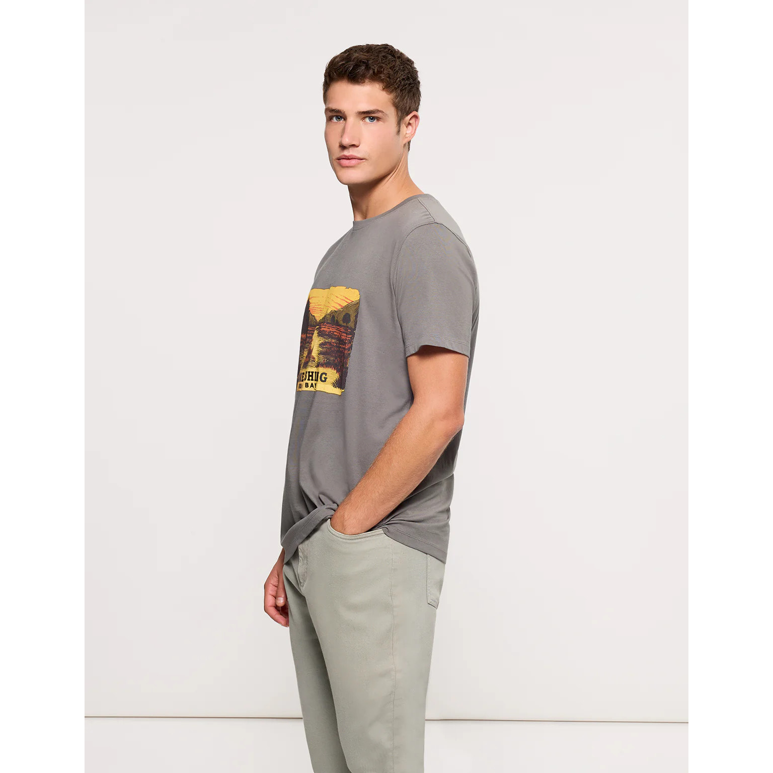 Camiseta Manga Corta Caqui - Chilydos