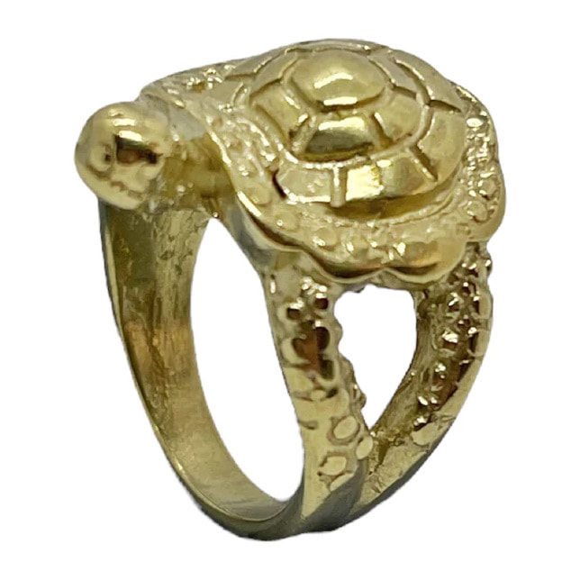 Anillo tortuga dorado