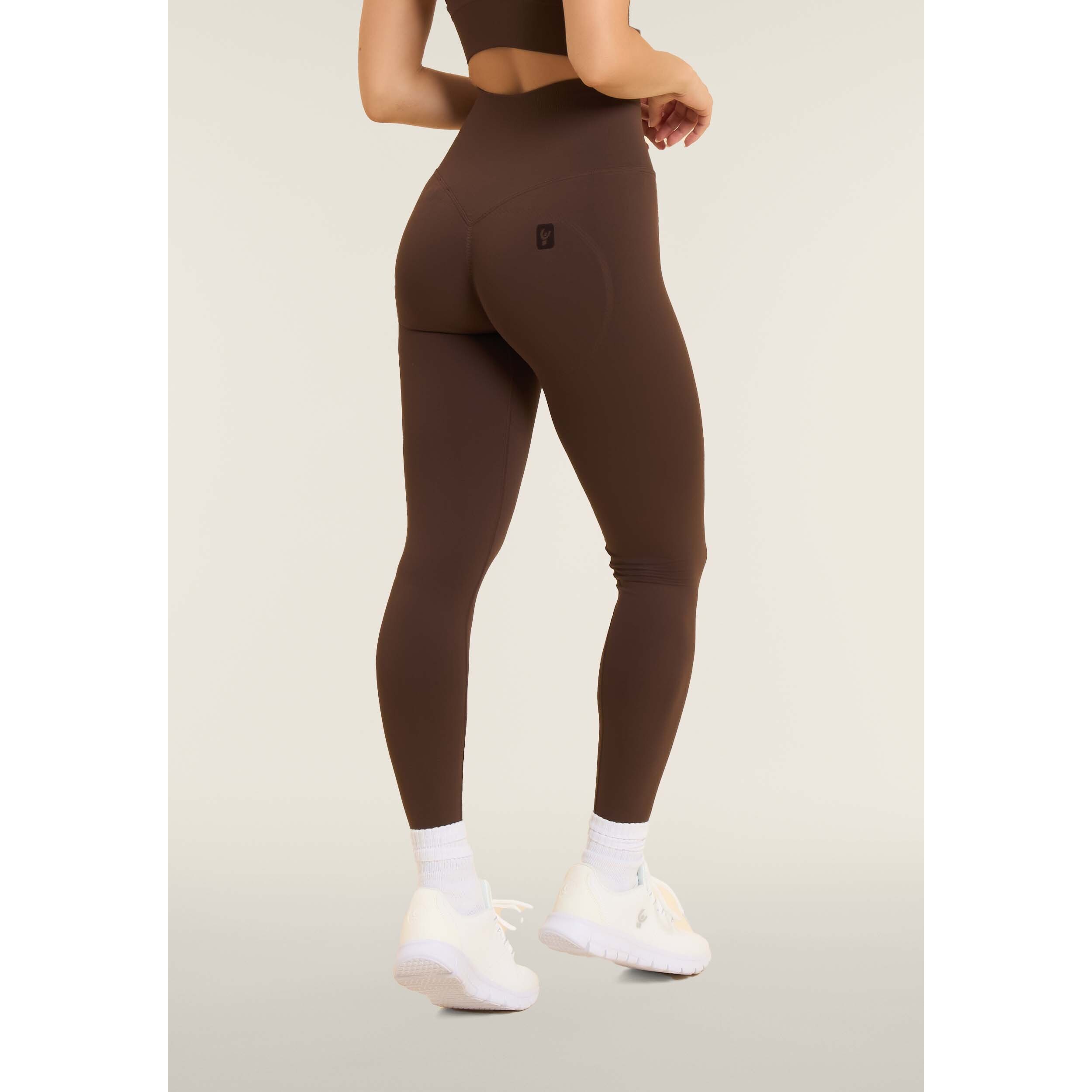 Leggings seamless 7/8 a vita altissima con cuciture shaping