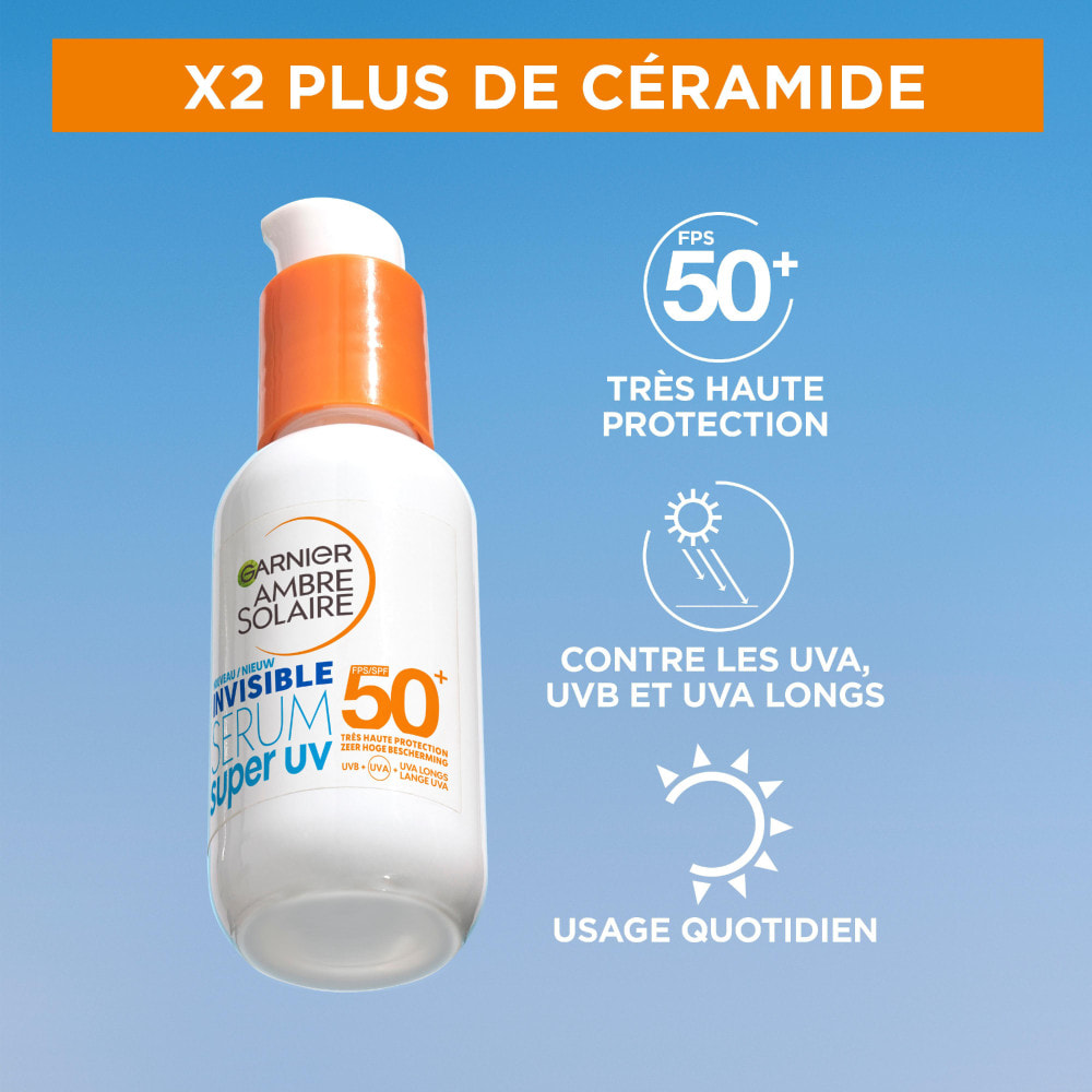 Ambre Solaire Sérum Invisible Super UV FPS50+ 30ml