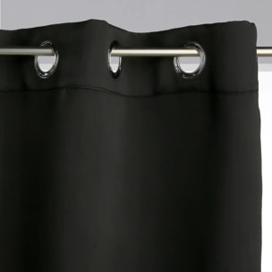 Rideau occultant noir 140x260cm