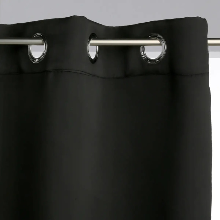 Rideau occultant noir 140x260cm