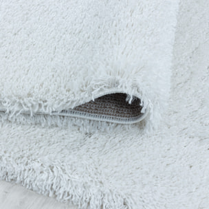 FLUFFY - Tapis shaggy uni à poils longs Blanc