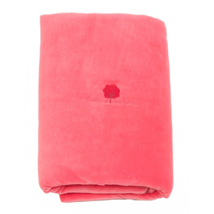 Edredon velours 100x140 cm Coton bio-Corail