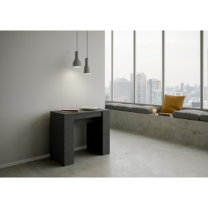 Console extensible 90x48/308 cm Basic Anthracite Spatulé