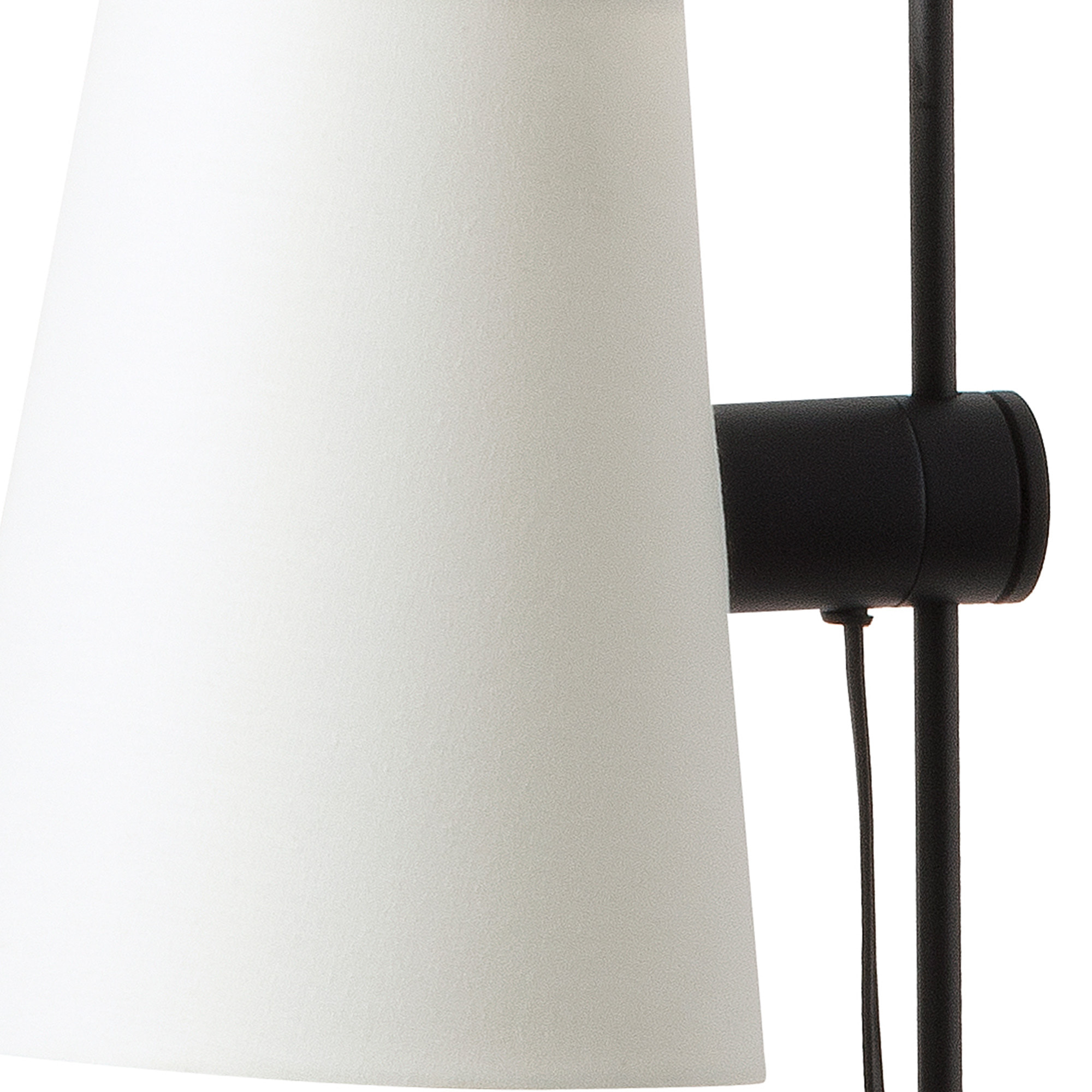 LUPE Lampada da terra nera/beige