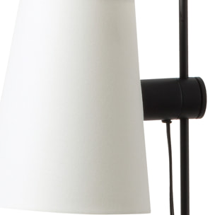 LUPE Lampada da terra nera/beige