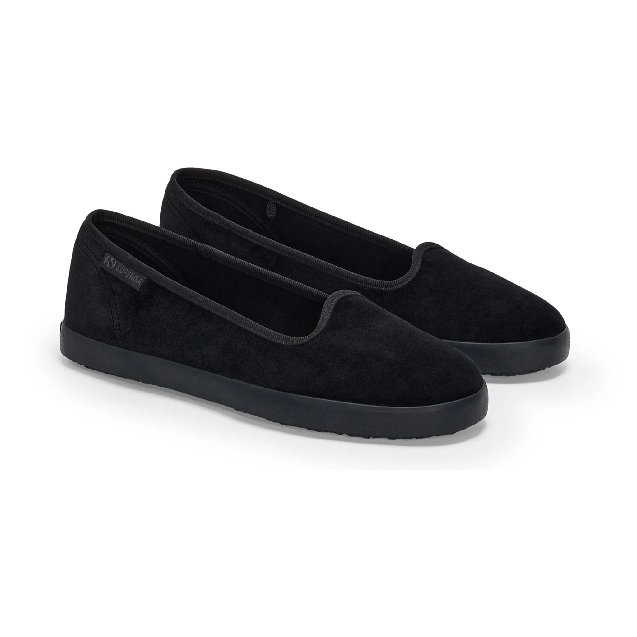 Superga - Ballerine Donna Nero - 2441 VELVET BALLERINA