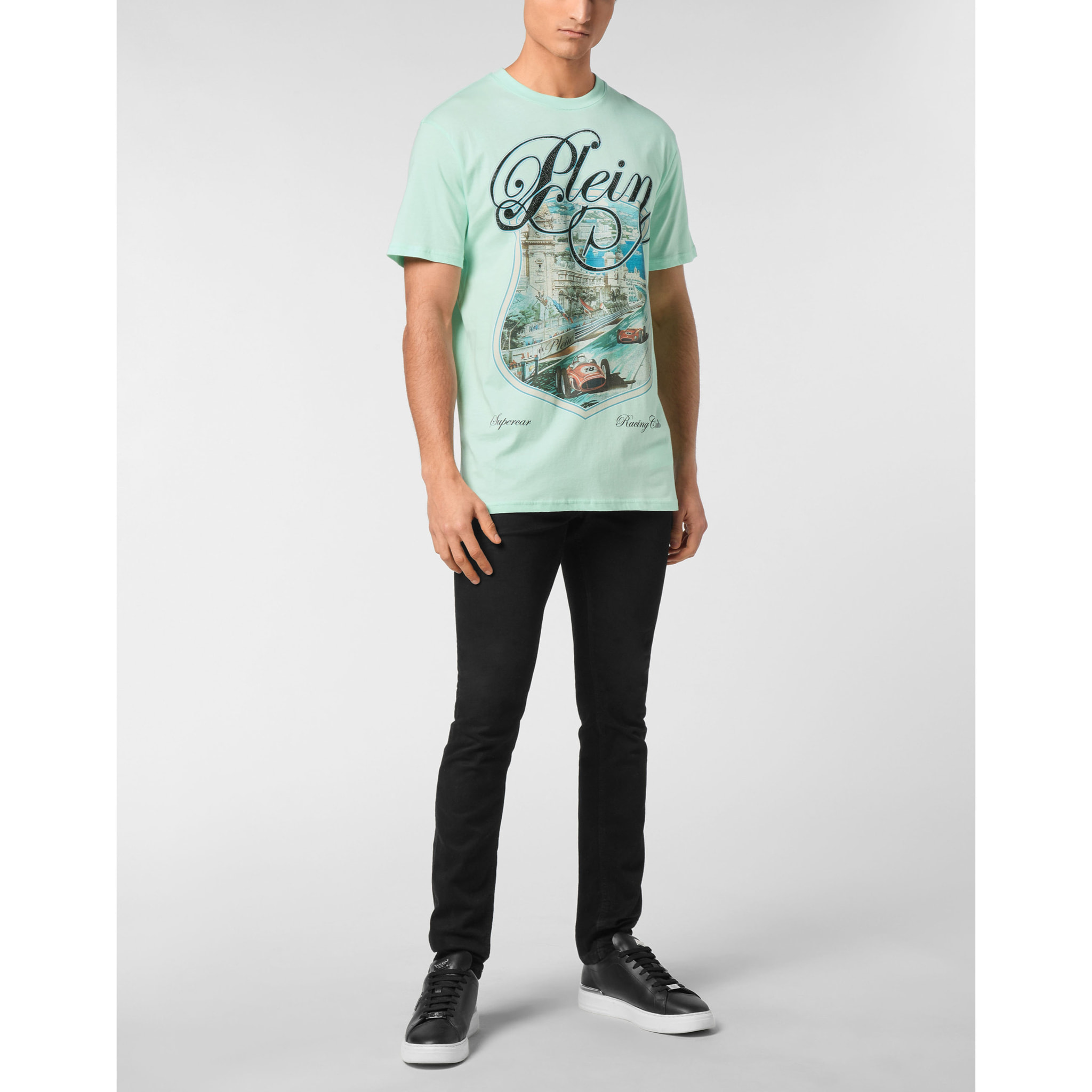 PHILIPP PLEIN Camiseta Cuello Redondo RACING