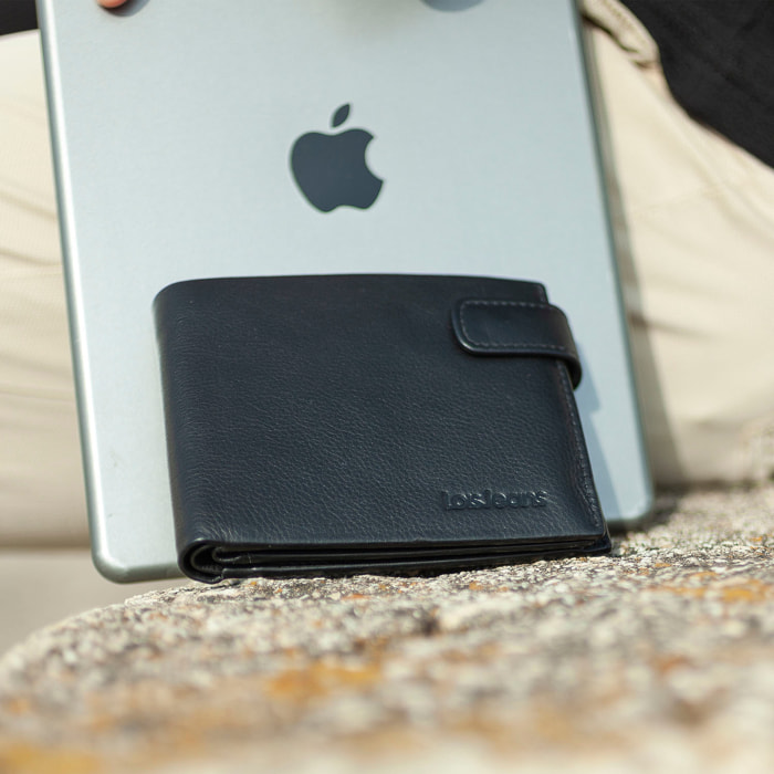 Cartera Hombre Piel Lois Wilson Negro