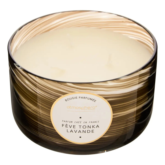 Bougie parfumée 540g Wavy Fève tonka lavande