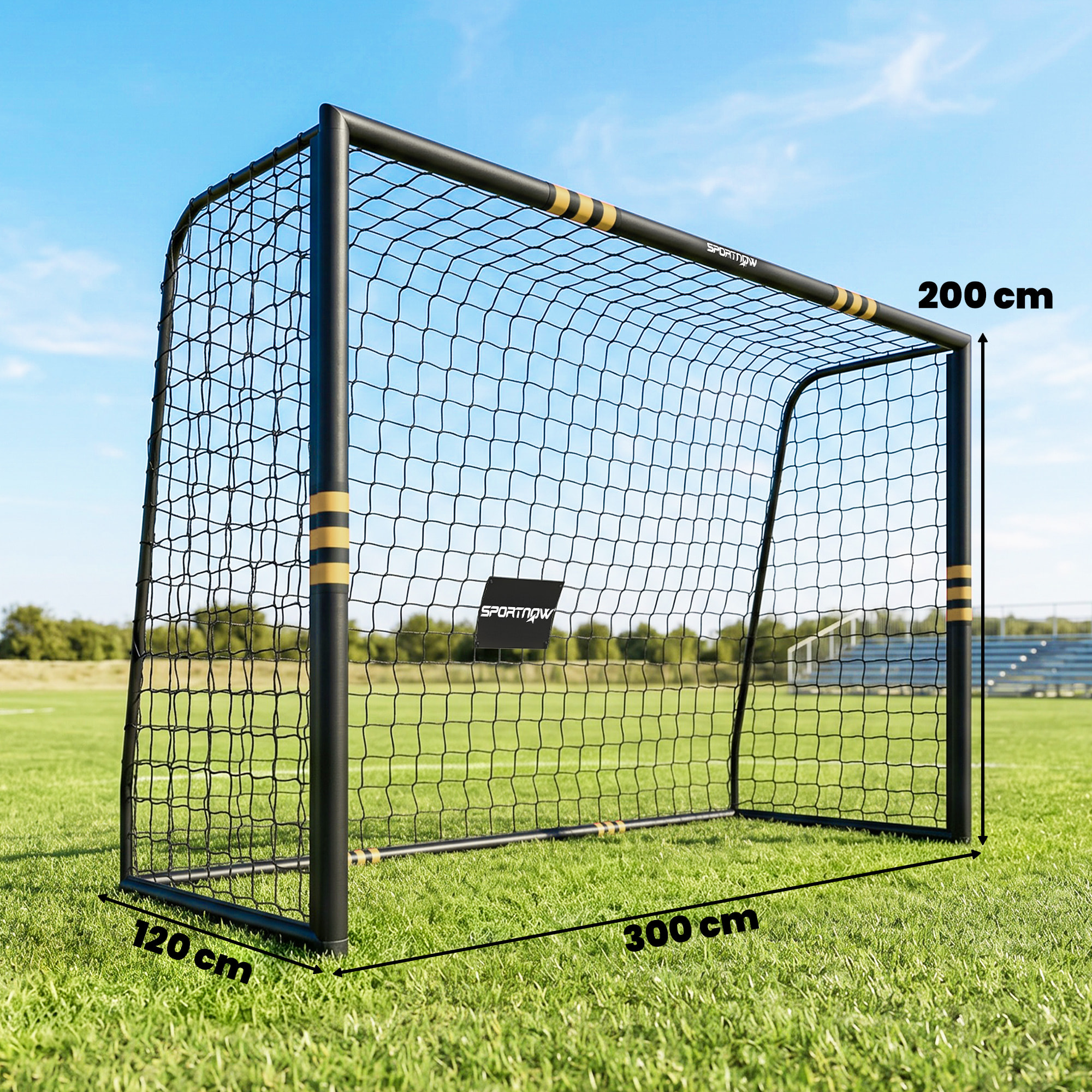 But de football - cage de foot - but futsal dim. 3L x 2H m - châssis métal moussé