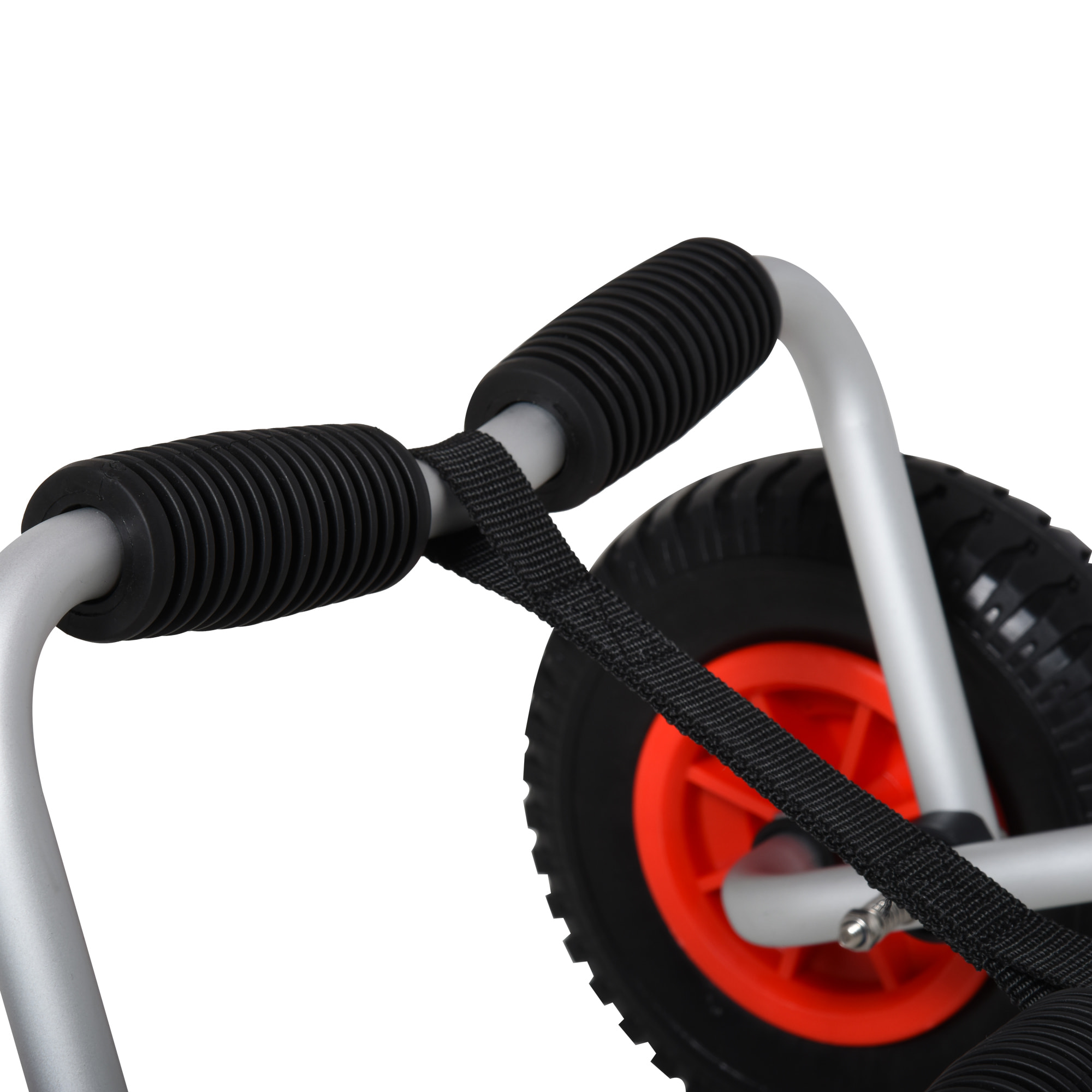 Carro de Transporte Plegable para Kayak 75 kg Aluminio Canoa 57,5x33x24 cm Plata