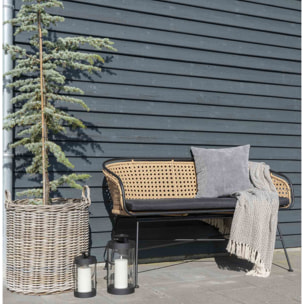 Set di 4 cesti Caor in rattan kubu naturale - misure assortite