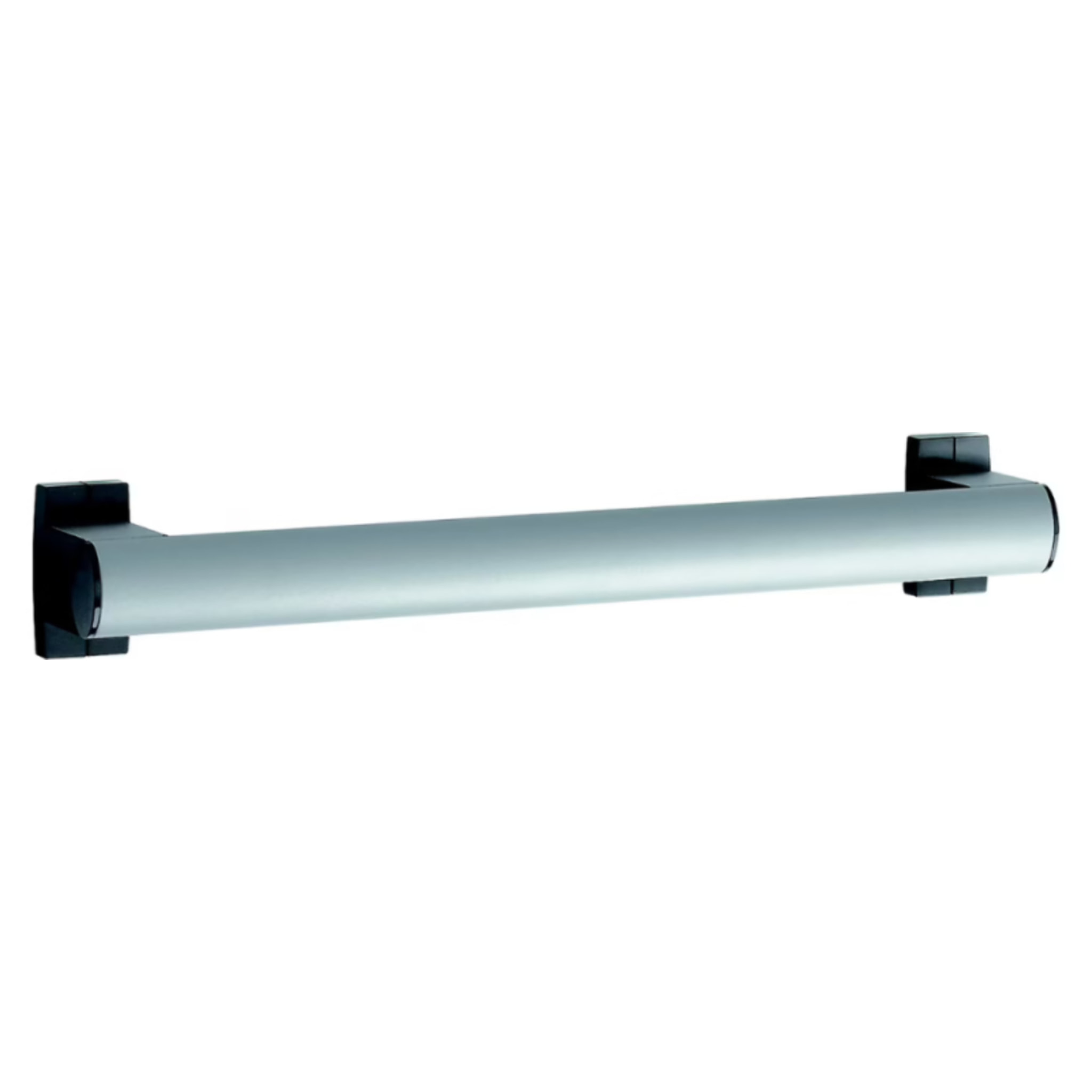 Barre de maintien droite PMR PELLET Design 40 cm aluminium époxy gris caches résine gris anthracite