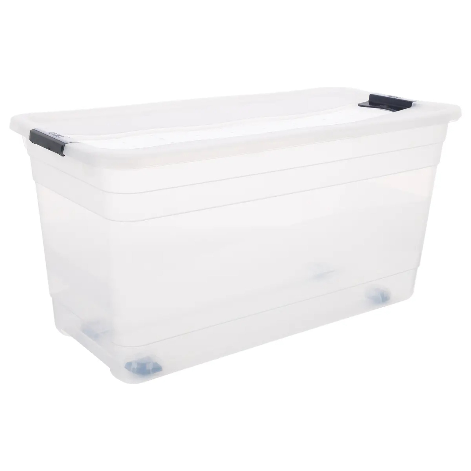 Boîte en plastique transparente 83L "Easy Roll"
