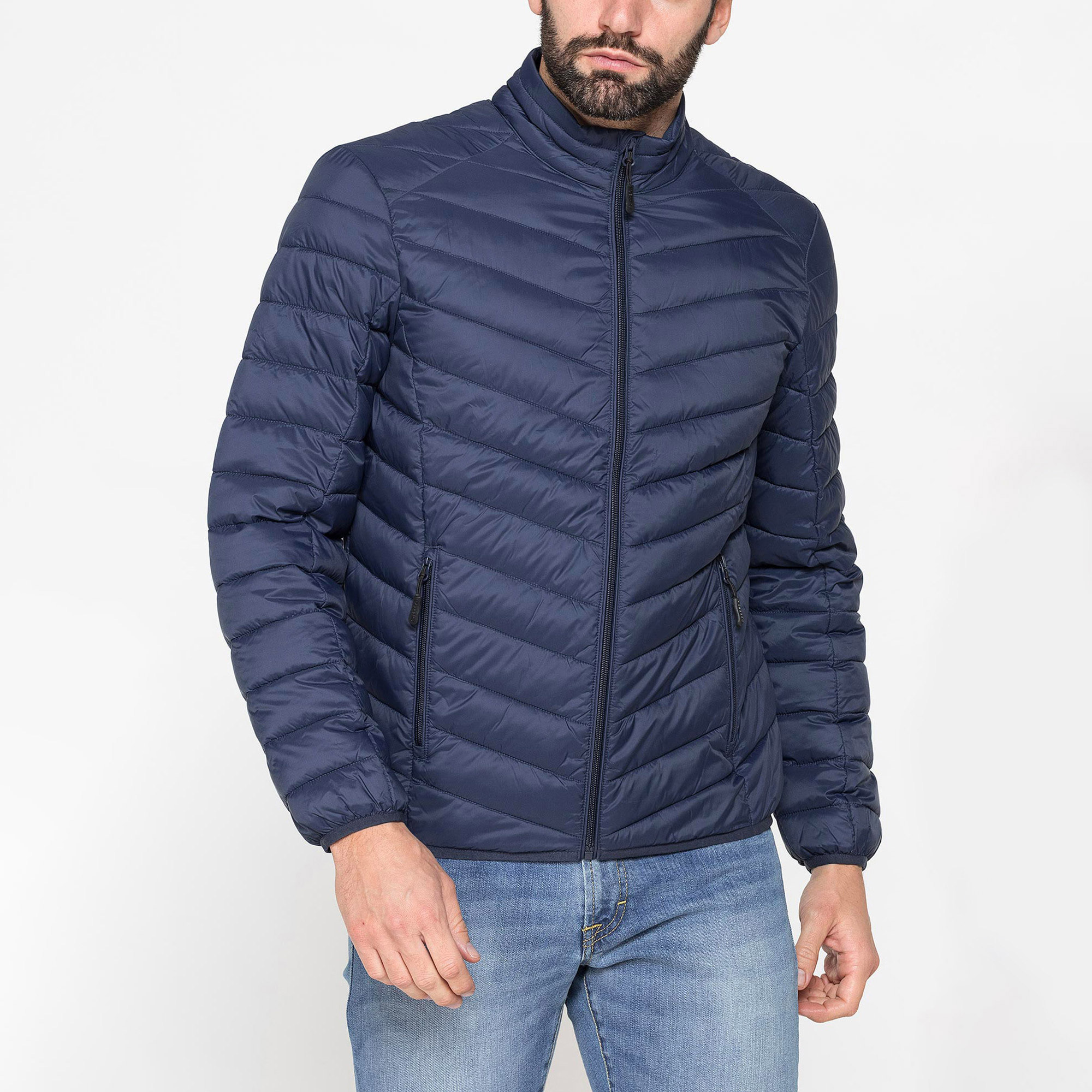 GIUBBINO MANICA LUNGA ULTRA LIGHT - TESSUTO ED IMBOTTITURA IN MATERIALE RICICLATO